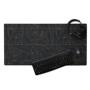 Black and Gold Gaming Mouse Pad