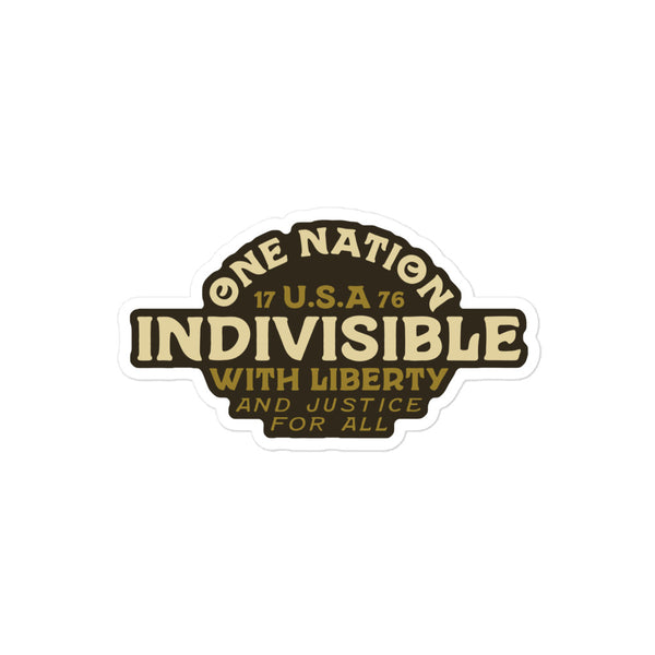 Indivisible Sticker Call For Fire