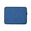 Blue and Gray Laptop Sleeve