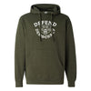 Military Green Defend Democracy Hoodie
