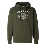 Military Green Defend Democracy Hoodie