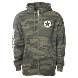 Limited Run - Hiring Our Heroes Green Camo Zip Up