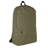 Green and Yellow Topographical Backpack