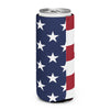 Red White and Blue Can Cooler