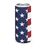 Red White and Blue Can Cooler