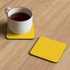 Yellow Topographic Coaster Set