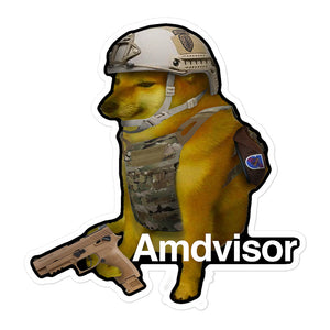 Amdvisor Sticker