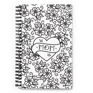 Mom Heart Spiral Notebook