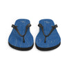Blue and Gray Topographical Flip-Flops