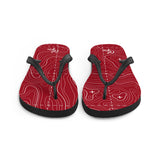 Red and White Topographical Flip-Flops