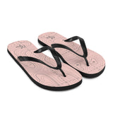 Pink and Gray Topographical Flip-Flops