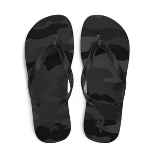 Black Camo Flip-Flops