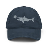 Laser Shark Distressed Hat