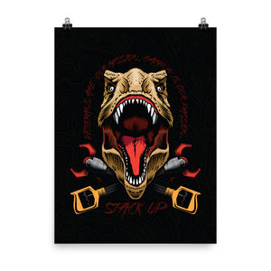 Stack Up Rex Poster