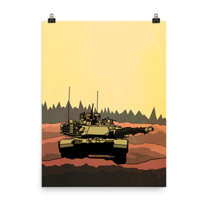 Abrams Tank Print