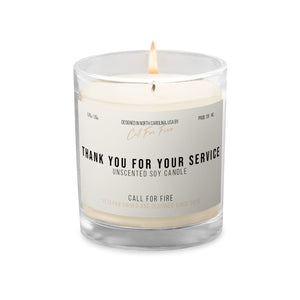 Thank You For Your Service Soy Candle