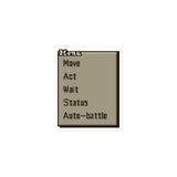 Battle Menu Tactics Sticker