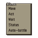 Battle Menu Tactics Sticker