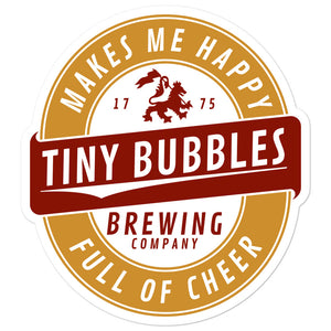 Tiny Bubbles Brewing Company Sticker