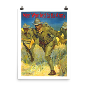 Men Wanted for the Army Poster