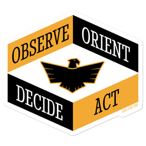 Observe Orient Decide Act Sticker