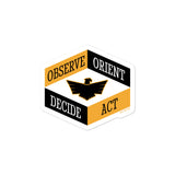 Observe Orient Decide Act Sticker